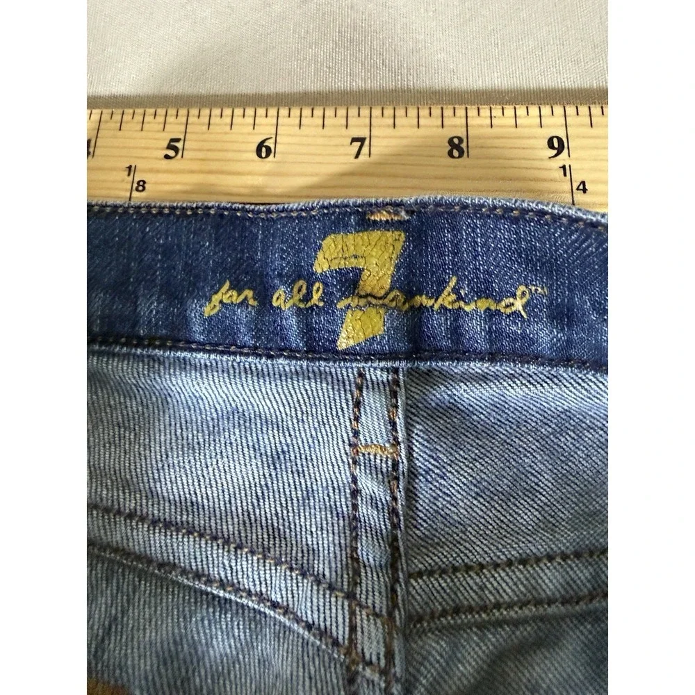 VINTAGE 7 For All Mankind Jeans Adult Size 27 Bootcut Y2K Made in USA